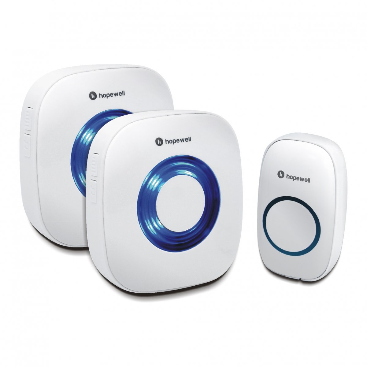 Hopewell 200m EXTRA Battery Operated Wireless Doorbell ( Twin Pack ) DB ...